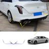 2PCS For Cadillac CT4 2020-2025 Chrome ABS Rear Bumper Fog Light Eyebrow Trim