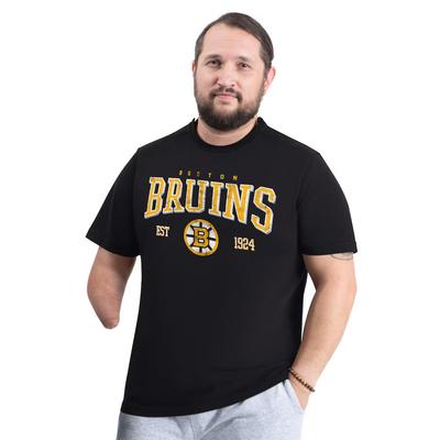 Boston Bruins GIII Sports By Carl Banks Adaptive Classic Team Graphic TShirt Vintage Oversized  Breathable Casual Soft Tshirt