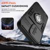 Hybrid Armor Shockproof Case For Xiaomi Poco X7 Pro Sliding Window Metal Ring Holder TPU Frame Hard Plastic Phone Cover Fundas
