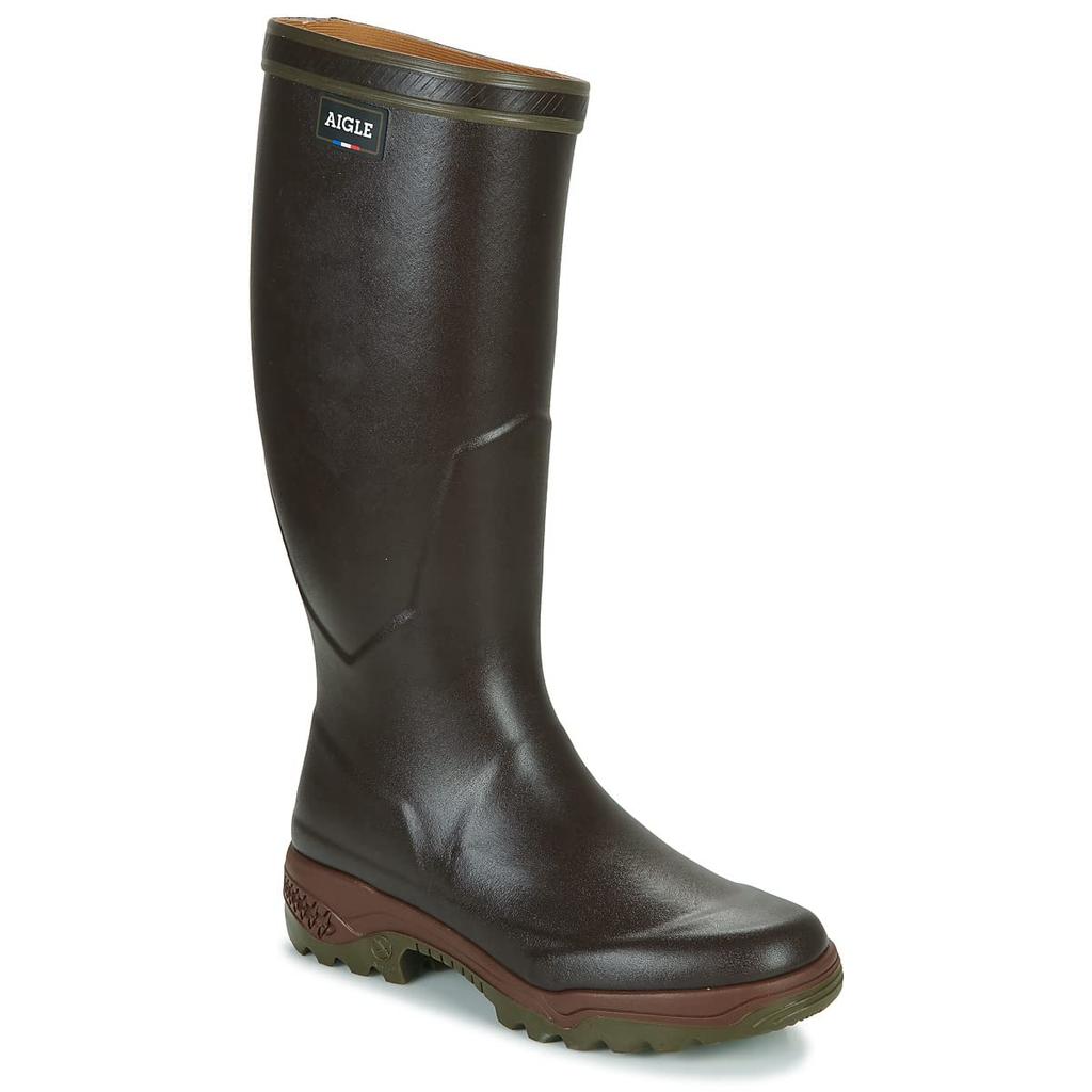Aigle Parkle Rain Rubber Boots Brown Boots, [Official],
