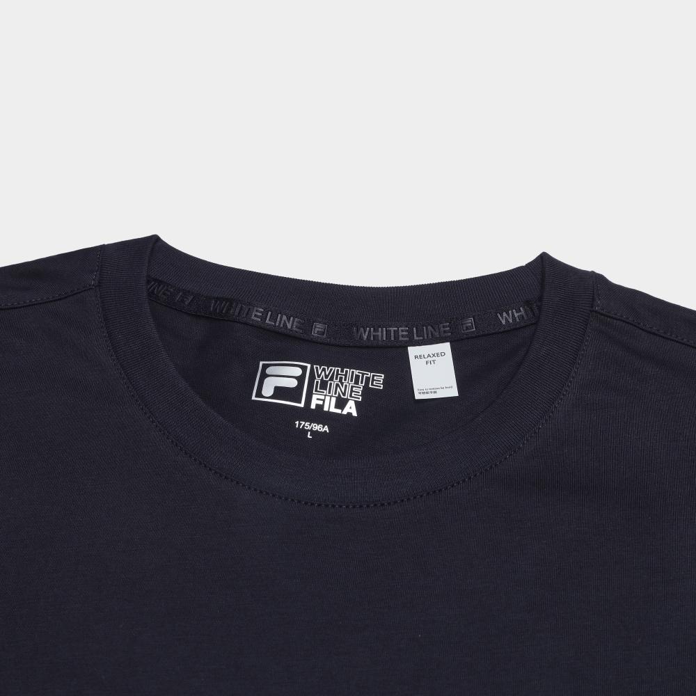 FILA ORIGINALE T Shirts Men's Legend Blue NV Crew Neck Moderate Straight Fit F11M539115F-NV