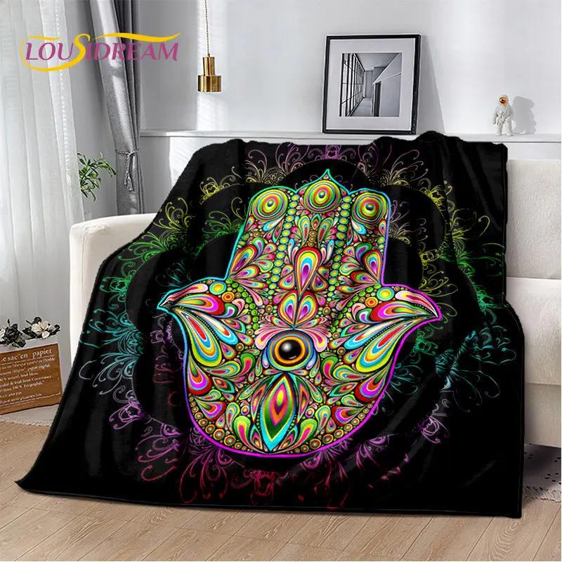 Cobertor de pelúcia macio Evil Eye Nazar Tree of Life, cobertor de flanela para sala de estar, quarto, cama, sofá, capa de piquenique para crianças