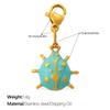 Retro Style Enamel Ladybug Butterfly Insect Series Lobster Buckle Pendant Does Not Fade Diy Accessories