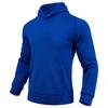 Unisex Fleece Hoodie: Solid Color Men’s Pullover, Sports Casual Long-Sleeved Top.