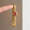 Retro Luxury Encore Red Bracelet-Style Woman Watches with Small Dial, Stainless Steel Band, Water-Resistant Quartz Movement Gift