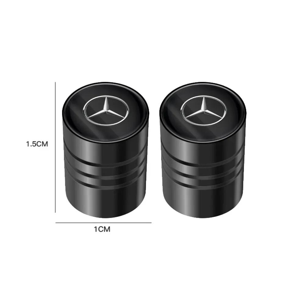 Car Sticker Hot For Benz For AMG Benz 4pcs Car Wheel Tire Valve Caps Air Stem Covers for MERCEDES BENZ W203 W204 W205 W209 W210 