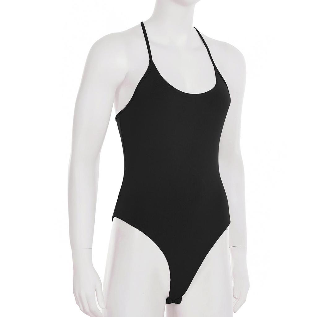 European & American Sexy Backless Slim Bodysuit - Women's Pure Color Vest Top