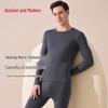 GUJIN Men's 10A Antibacterial Pure Cotton Thermal Underwear Set