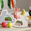 Non-Stick Easter Bunny Mold Heat-Resistant Flexible Silicone Rabbit Mold Handmade Rabbit Ornament Mold Candle Making