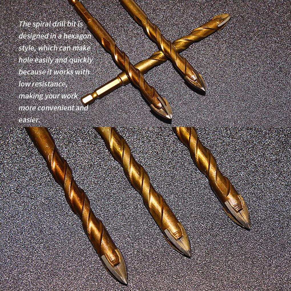 Drill Bits Hexagon Tile Stone Openers Alloy Hole Openers Alloy Woodworking Glass Drill Set