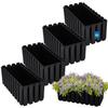 Balcony Flowerpot Box for Railing Rustic Anthracite 40cm 4 PCS