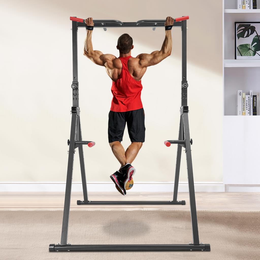 Multi-Functional Pull Up & Training Station - Adjustable Height for Home Gym, Supports 200kg/440lbs, Durable & Stable Bar