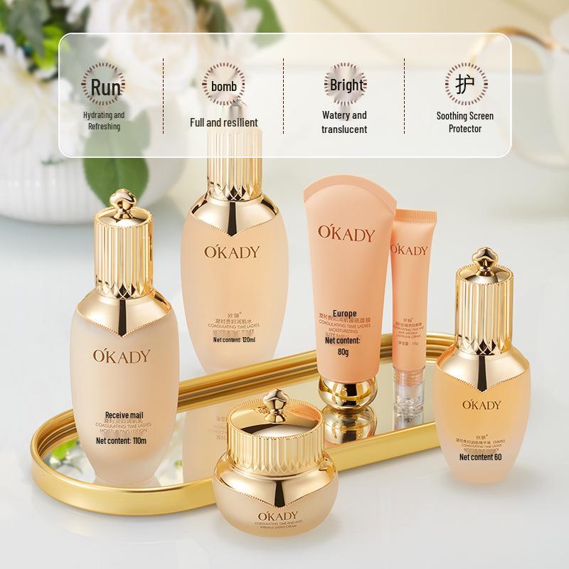 Oupe Straffendes Anti-Falten Hautpflege-Set: Feuchtigkeitsspendende und Faltenreduzierende Gesichtspflege für Frauen