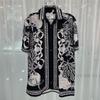 2024 Summer European & American Trend: Men's Casual Digital Print Shirt & Shorts Set