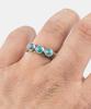 Sheen666 Triple Turquoise Silver Ring (Type A)
