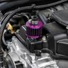 Engine Breather Filter Replacement, 12 Mm Engine Cover Filter with Metal Housing for Breather Line Service and Care