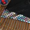 Iridescent Mermaid Fabric: Fish Scale, Laser, Stretch, Ideal for Costumes & Stage Decor