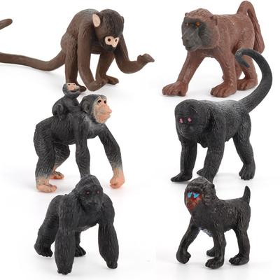 Wildtier Affen Actionfiguren Bildung Orang-Utan Gorilla Modell Schimpanse Modell Schreibtischverzierung