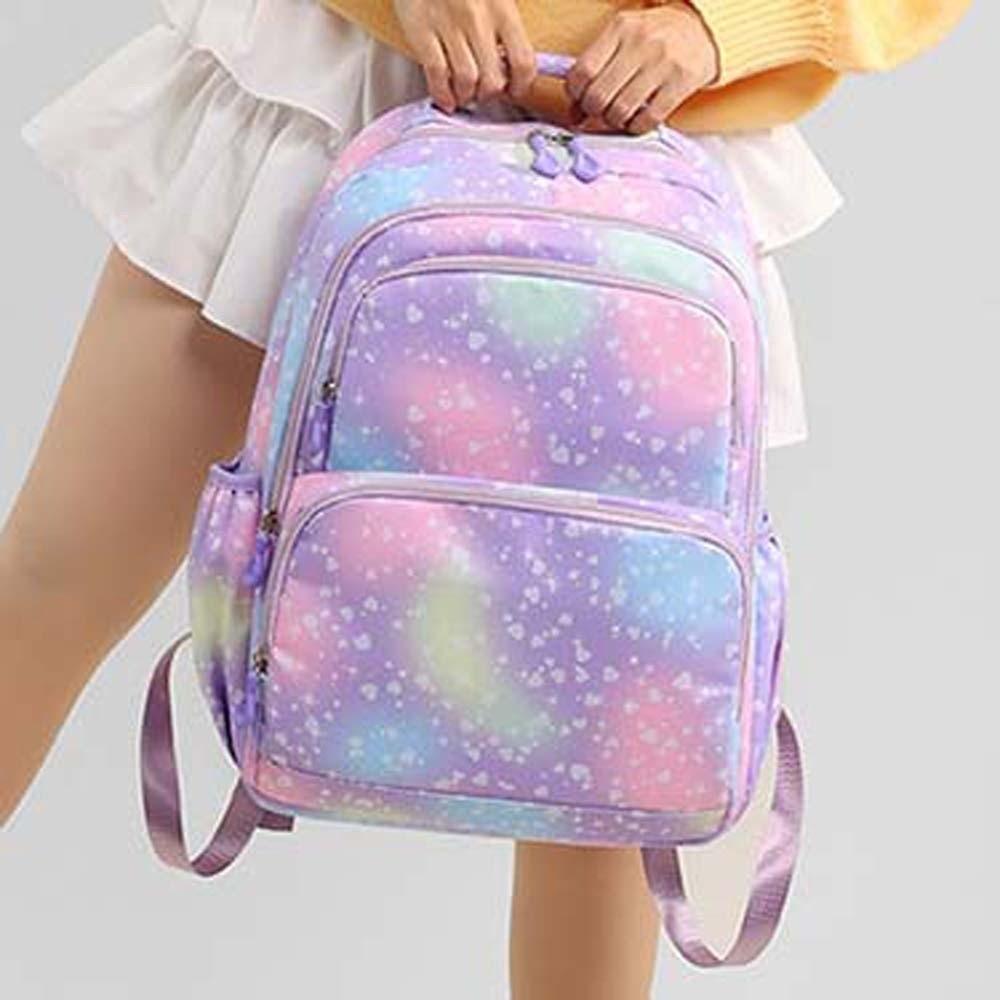 Daypack Three-piece School Bag Set Large Capacity Students School Bag Nylon Backpack Outdoor