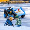 24V Ride On Toys w/Remote Control, 2 Seater 400W Ride On Dump Truck, Electric Powered Ride On w/Dump Bed, 3 Speeds, Shovel, Blue