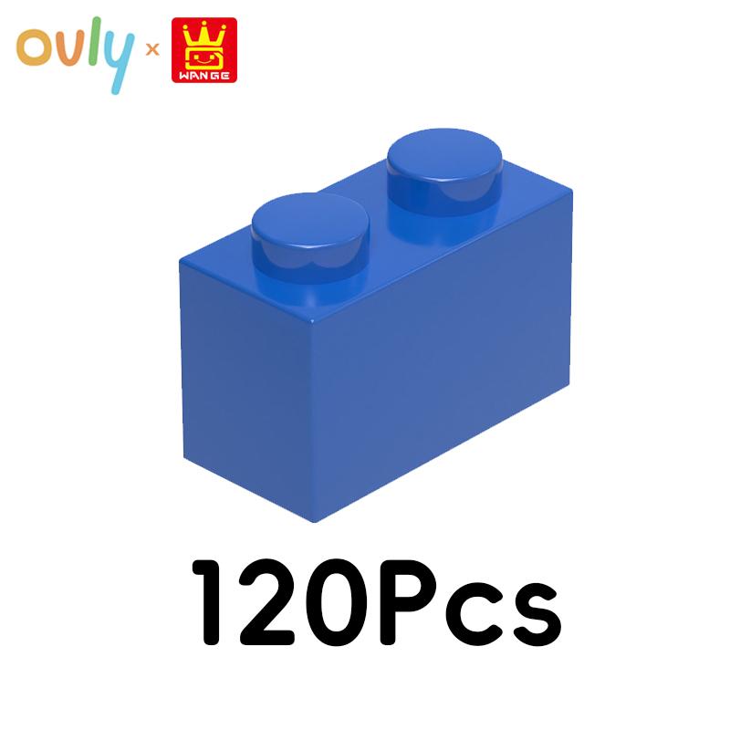 WANGE 2*1 Bausteine 120 Stück Kleine Kompatible Steine 2-Loch Hohe Elemente Zubehör MOC DIY Bulk Kinderspielzeug Nr.3004