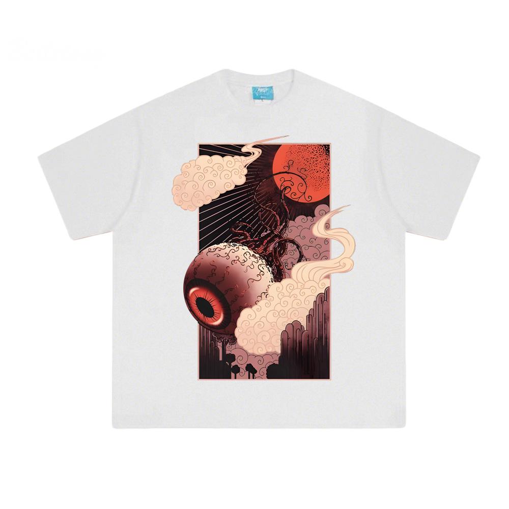 Terraria Eye of Cthulhu T Shirts Pixel Style Game Graphic Printing Tops Summer Cotton Casual Crew Neck Tops