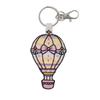 [HINIHAO HI,] 1 Stück doppelseitiger bestickter Schlüsselanhänger Fantasieprinzessin Heißluftballon