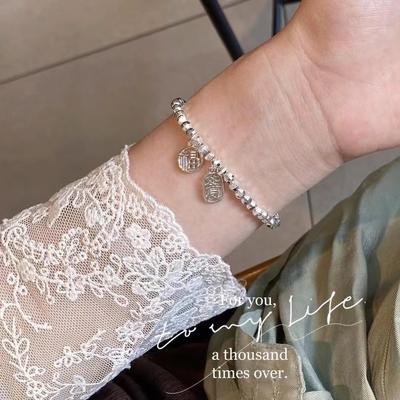Mode neues Ping An Fu Armband Damen Nische Exquisites Silberarmband Armband Armband
