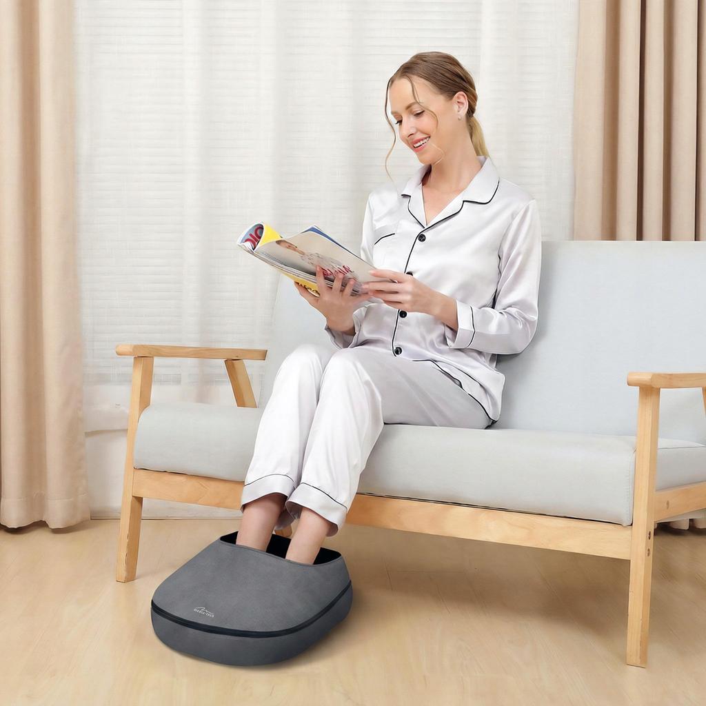 WARMING FEET MASSAGER - Foot Massager Providing a Warming and Deeply Relaxing Shiatsu Pressure Massage of the Soles of the Feet