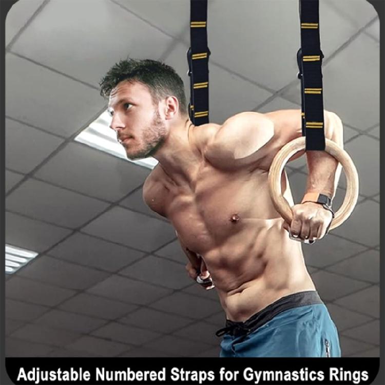 Completed Wooden Workout Rings Proper For Fitness Stretching And Recovery Meetings