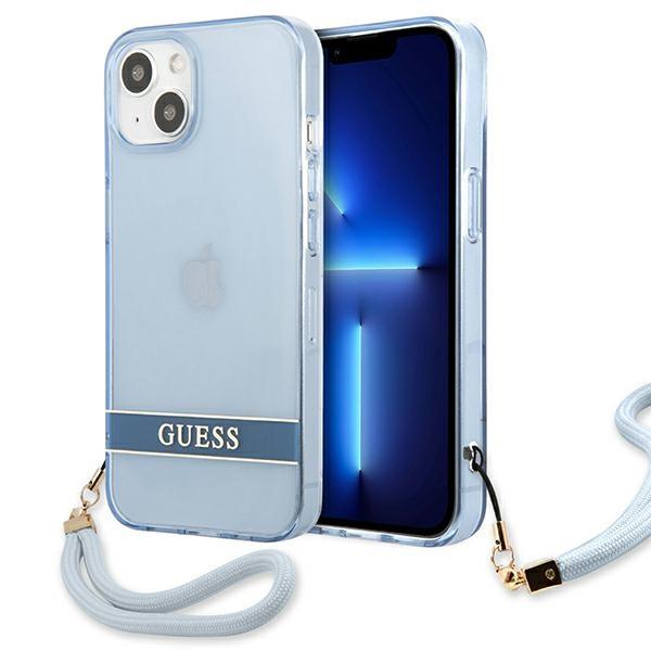 Guess Guhcp13Mhtsgsb Iphone 13 / 14 / 156.1 Niebieski/Blue Hardcase Translucent Strap