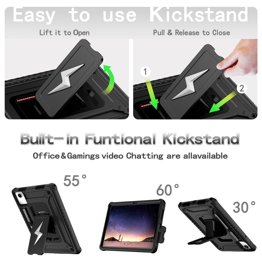 Heavy Duty Case for Lenovo Tab Idea 11 inch TB336ZU TB336FU M11 TB331FC TB330FU Xiaoxin Pad 11 Tablet Cover with Strap