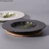 White Ceramic Dinner Plate Restaurant Tableware Dessert Plate Soup Plates Fruit Salad Bowl Dim Sum Dish Snack Tray Western Plate