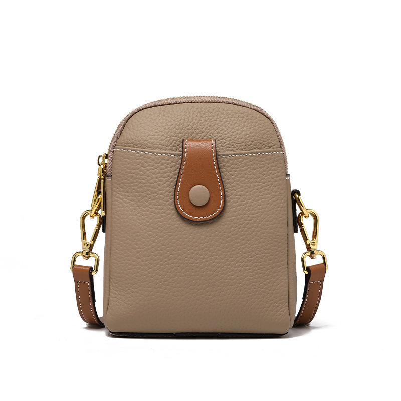 Leather mobile phone bag women's versatile new fashion women's bag messenger bag women's small bag shoulder bag small square bag