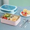 Portable Lunch Box Stainless Steel Bento Box Microwave Lunch box with Fork and Spoon Tableware Picnic Food Containers Dinnerware