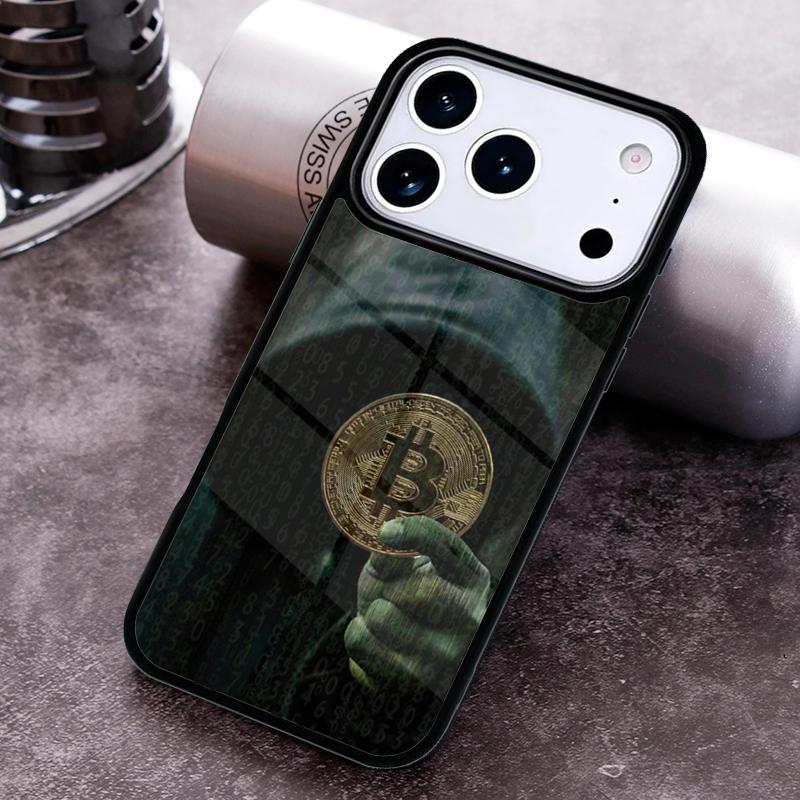 Bitcoin BTC Handyhülle für iPhone 17 16 15 14 13 12 11 Pro Max Plus 17Air Weiche Silikonhülle