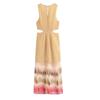 Elegant Printed Women Dress Beach Sleeveless V-neck Split Long Dresses Female Summer Fashion Tie Dye Holiday Lady Robe