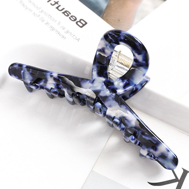 

Оцтова кислота Мармурова текстура Волосся Кіготь Ацетат Жіноча Волосся Кіготь Мода Темперамент Шпильки Акула Краб Затискачі Аксесуари для волосся