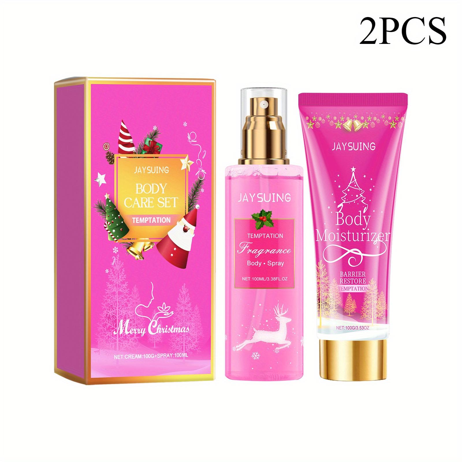 

Рождественский ароматный набор для ухода за телом Увлажняющий и увлажняющий уход за кожей Смазывающий и нежный лосьон для тела 2pcs