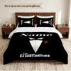 The Godfather Personalized Custom Name 3‑Piece Bedding Set Soft Duvet Cover Set For Bedroom Home Decor