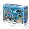 EPOCH 100 Large Piece Jigsaw Puzzle Illustration Art Takanori Tomonaga Aquarium Friends (2638cm) 26-803 Glue Spatula Includes Score Ticket