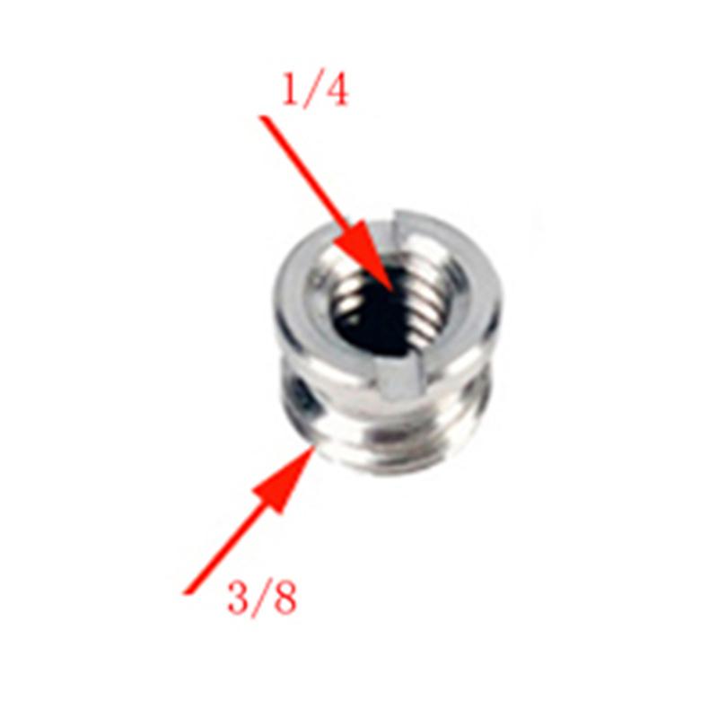 1/4" to 3/8" Thread Camera Screw Mount Adapter for DSLR Camera Tripod Light Stand Quick Release Plate Male to Female
