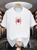 Summer Mens Casual Loose Plus Size Italian Printed Comfortable Round Neck Short Sleeved Tshirt Topbreathable Quick Drying