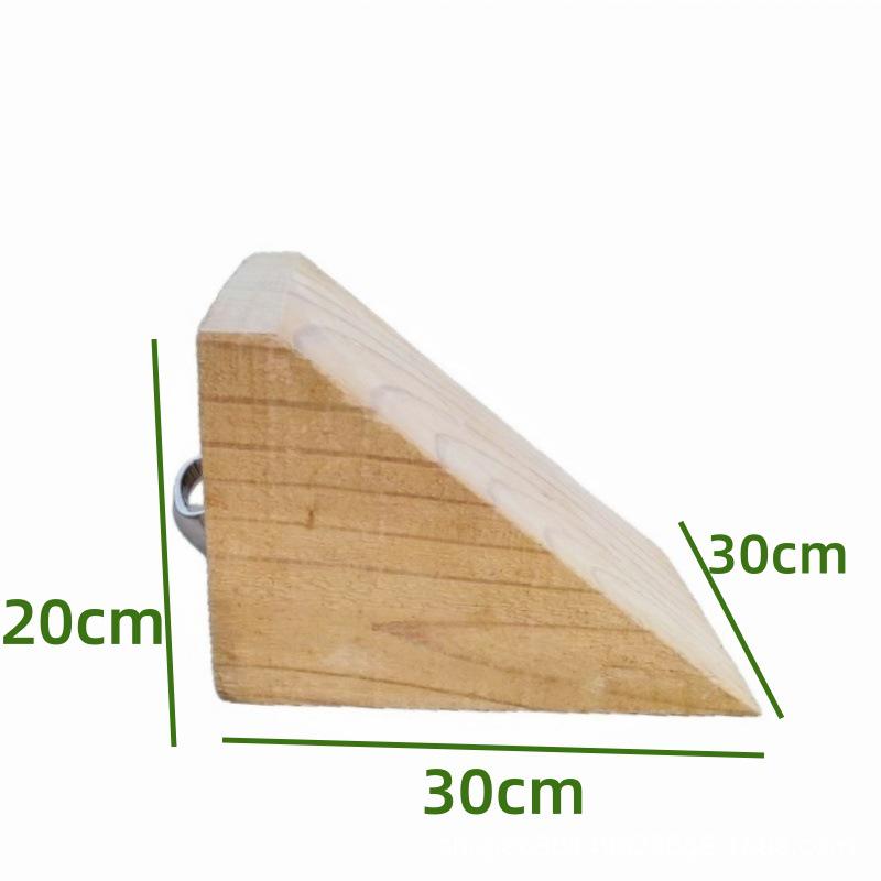 Triangular Solid Wood Wheel Chocks - Trapezoidal Sleepers and Ramp Stops