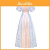 Victoria Era Regency Dress With Satin Fabric For Stage Performances And Halloween Parties
