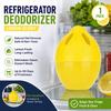 Désodorisant Frigo Forme Citron Mignon, Éliminateur d'Odeurs Gel Naturel, Meilleur Effet Désodorisant que le Bicarbonate de Soude pour Réfrigérateur et Congélateur