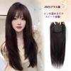 Gift for Wife and Partial Partial Conceals Gray Partial Wig for Whorl Point Length 55cm Mesh Large Wig Long Straight Black Full Wig Long Small Mine