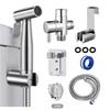 Dual Angle Valve Bidet Kit: High-Pressure Booster Spray Gun for Bathrooms