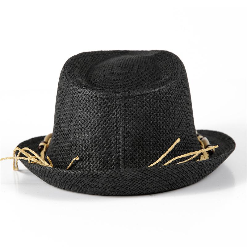 Top Hat Men'S Summer Outdoor Shade Sunscreen Hat Papyrus Shell Sun Hat Women'S Personality Fashion Trendy Hat Beach Hat