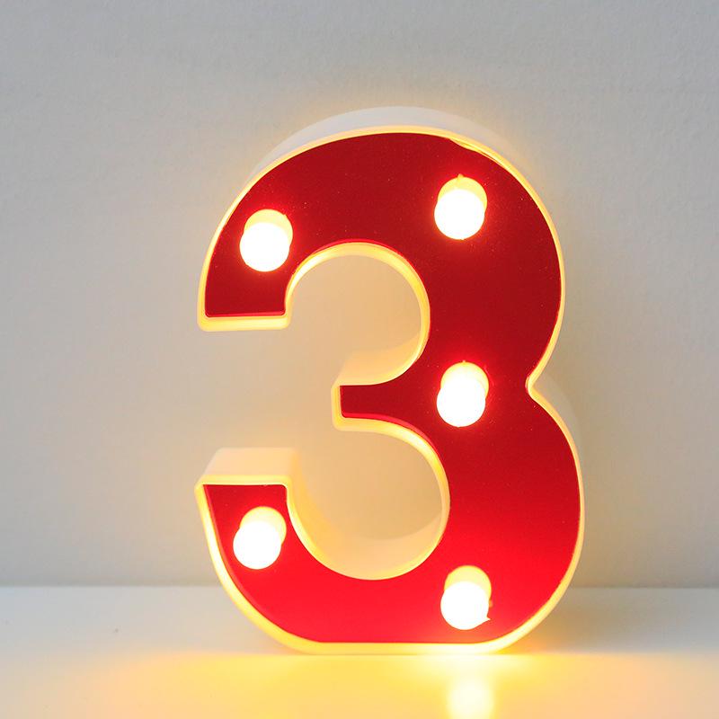 Red LED Letter Light for Parties and Proposals